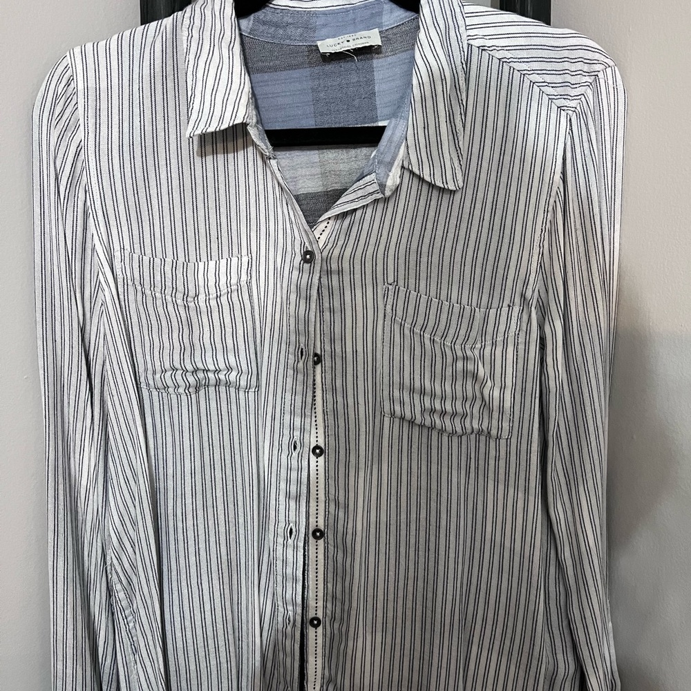 Lucky Brand button down top - size medium